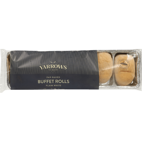 Yarrows Par-Baked Plain White Buffet Rolls