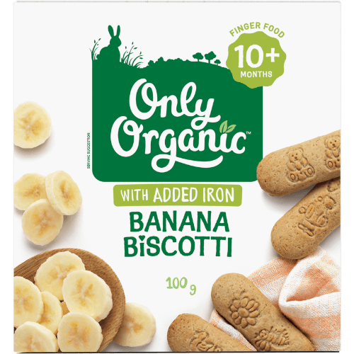 Only Organic Banana Biscotti 10+ Months