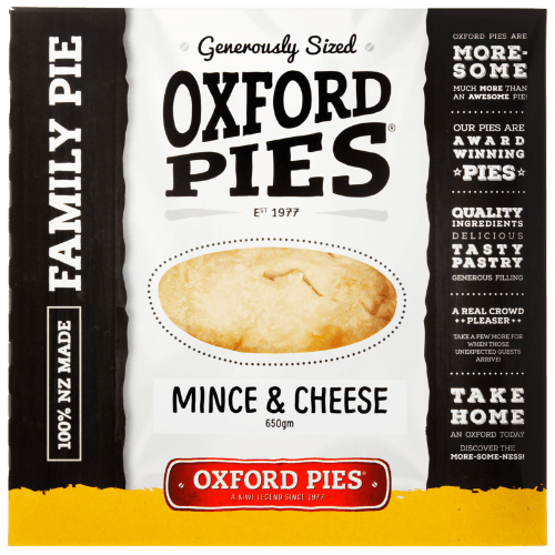 Oxford Pies Mince & Cheese Pie