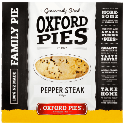 Oxford Pies Pepper Steak Pie