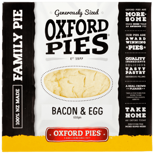 Oxford Pies Bacon & Egg Pie