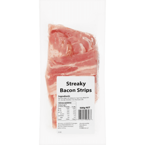 Hellers Streaky Bacon Strips 500 g