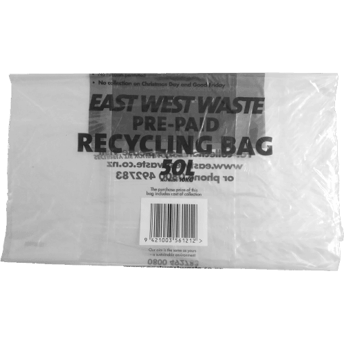 East West Waste Prepaid Recycle Bag Single