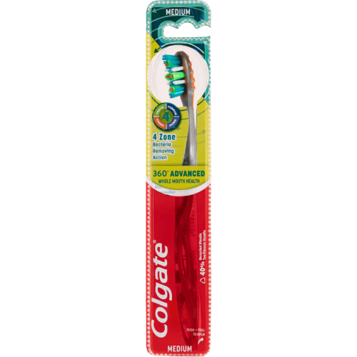 Colgate 360 Advanced Medium Toothbrush