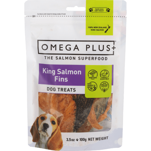 Omega Plus 100% New Zealand King Salmon Fins Dog Treats