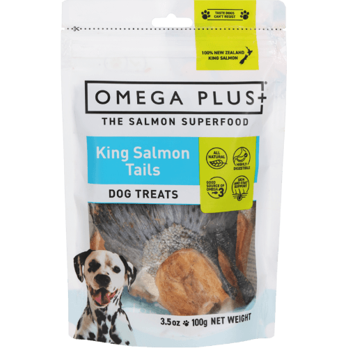 Omega Plus 100% New Zealand King Salmon Tails Dog Treats