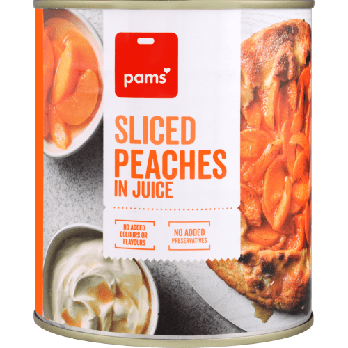 Pams Sliced Peaches In Juice