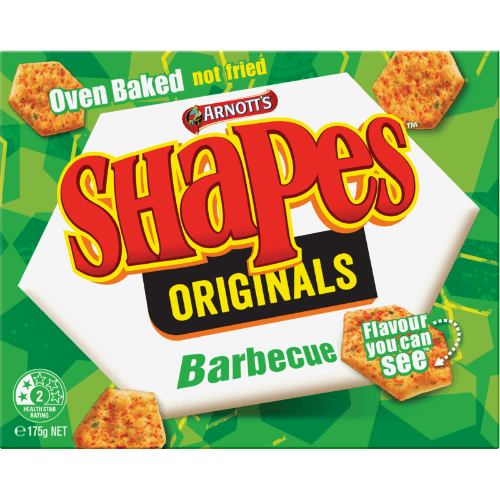 Arnott's Shapes Originals Barbecue Crackers