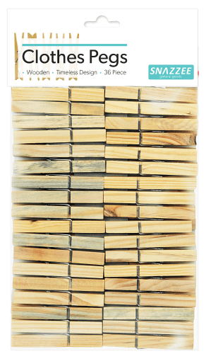 Snazzee Wooden Clothes Pegs