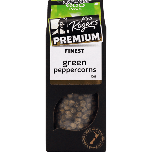 Mrs Rogers Premium Green Peppercorns ECO Pack