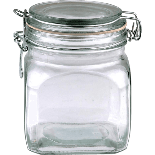 Kate's Kitchen Square Glass Jar 750ml