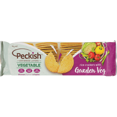 Peckish Garden Vegetable Rice Crackers