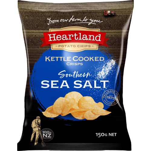 Heartland Kettle Cooked Southern Sea Salt Potato Chips