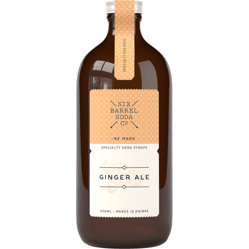 Six Barrel Soda Co Ginger Ale Cordial 500 mL