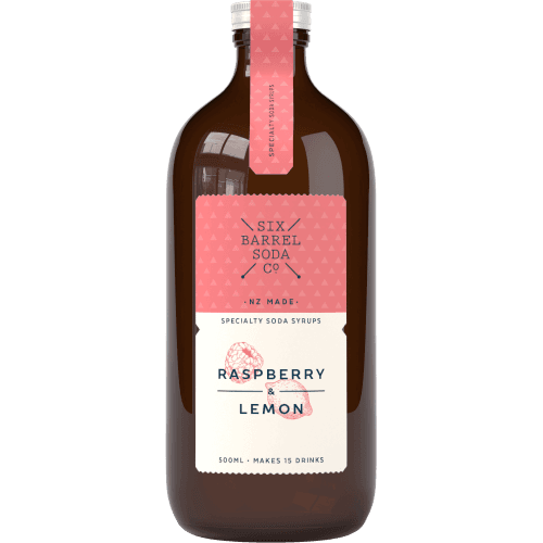 Six Barrel Soda Co Raspberry & Lemon Soda Syrup
