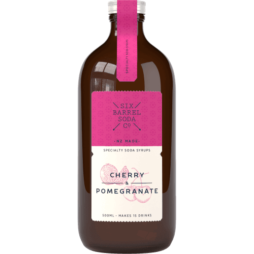 Six Barrel Soda Co Cherry & Pomegranate Soda Syrup