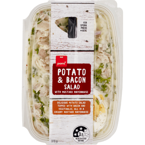 Pams Fresh Potato & Bacon Salad