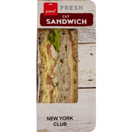 Pams Fresh New York Club Cut Sandwich