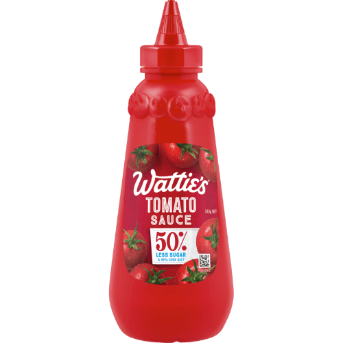 Wattie's 50% Less Sugar Tomato Sauce