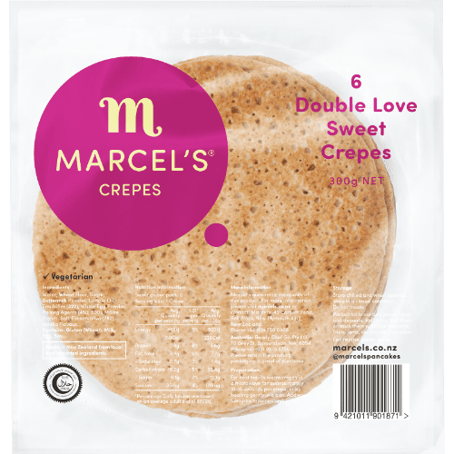 Marcel's 6 Double Love Sweet Crepes
