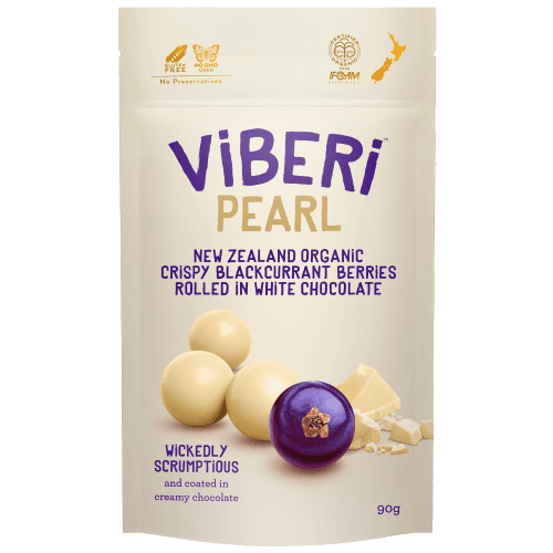 Viberi Pearl White Chocolate Blackcurrants