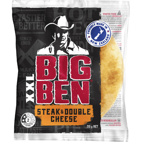 Big Ben XXL Steak & Double Cheese Pie