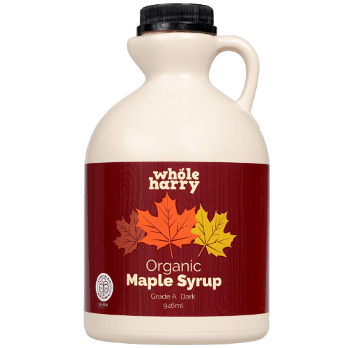 Whole Harry Organic Grade A Dark Maple Syrup