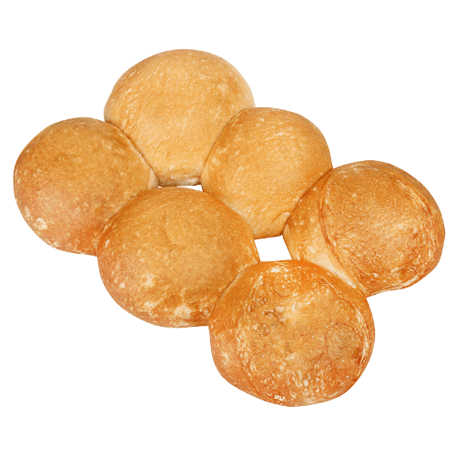 Round Crusty Rolls 6 pack