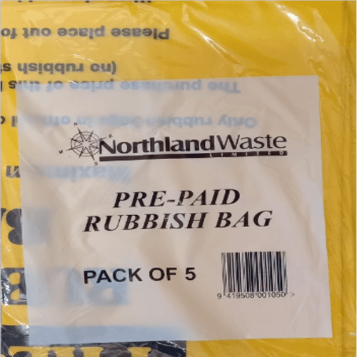 Northland Waste Yellow Bags 5 pack