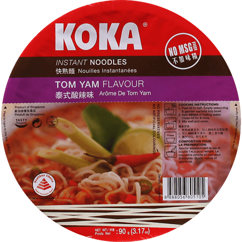 Koka Tom Yam Instant Noodles