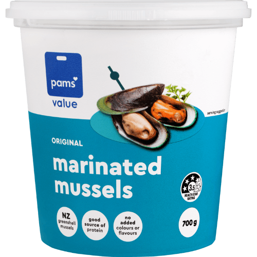 Pams Value Original Marinated Mussels