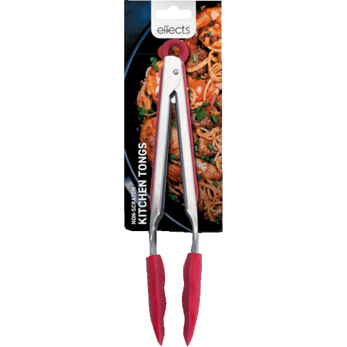 Effects Kitchen Food Stainless Steel Tongs Large