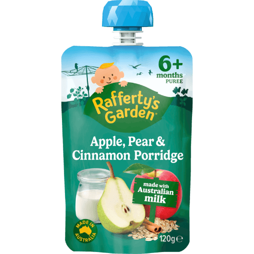 Rafferty's Garden Apple Pear & Cinnamon Porridge 6+ Months Puree