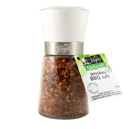 Mrs Rogers Naturals Smokey BBQ Salt Grinder