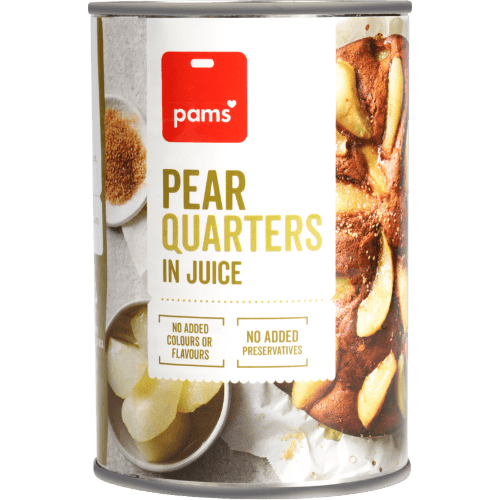 Pams Pears Quarters In Juice