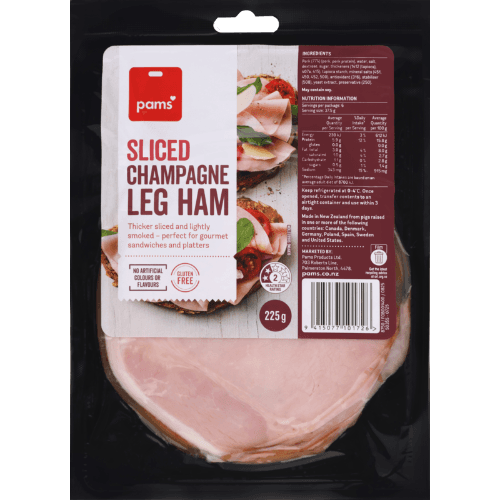 Pams Sliced Champagne Leg Ham