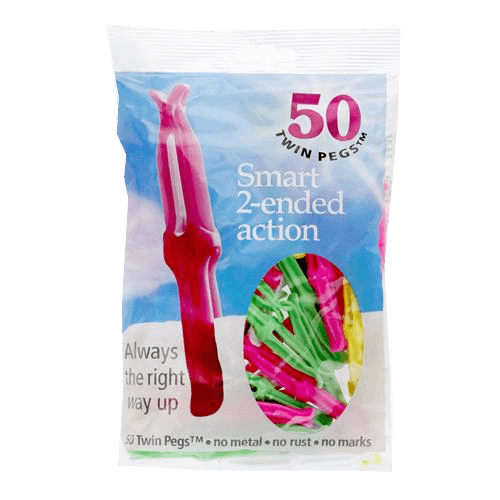 Twin Pegs Smart Two Ended Action Pegs