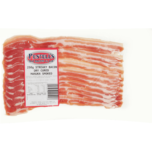 Pestell's Dry Cured Manuka Smoked Streaky Bacon