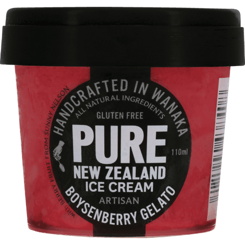 Pure New Zealand Ice Cream Gluten Free Artisan Boysenberry Gelato