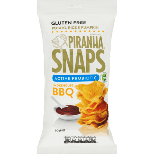 Piranha Gluten Free Active Probiotic Smokehouse BBQ Snaps