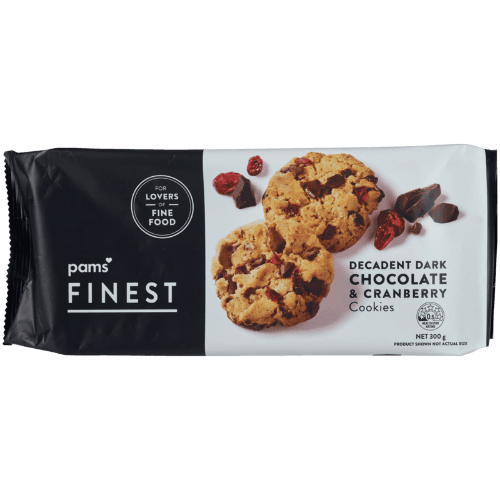 Pams Finest Dark Chocolate Cranberry Cookies