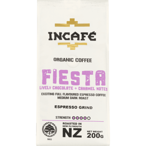 IncaFe Organic Coffee Fiesta Espresso Grind Coffee