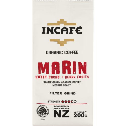 IncaFe Organic Coffee Marin Filter Plunger Coffee
