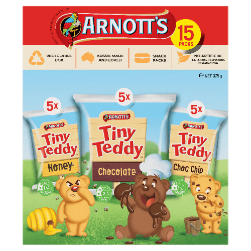Arnott's Tiny Teddy Variety Biscuits