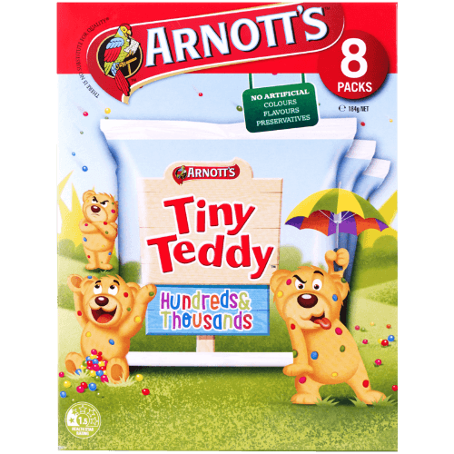 Arnott's Tiny Teddy 100s & 1000s Biscuits