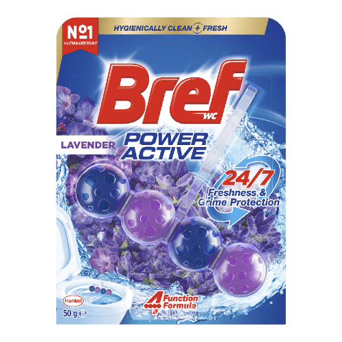 Bref Power Active Lavender Field Toilet Cleaner Block 50 g