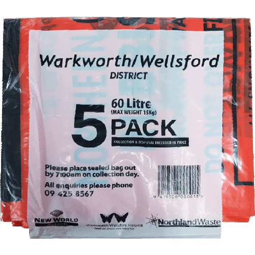 Northland Waste Waste Bags 5 × 60 L