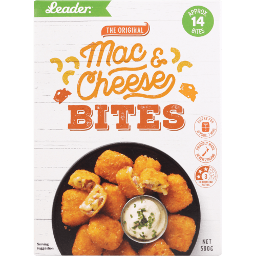 Leader Bacon Mac & Cheese Bites