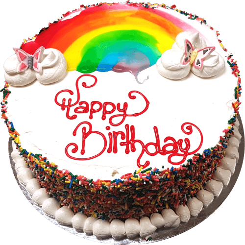 6 Tier Rainbow Cake
