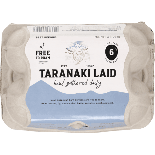 Taranaki Laid Free To Roam Eggs 6 pack